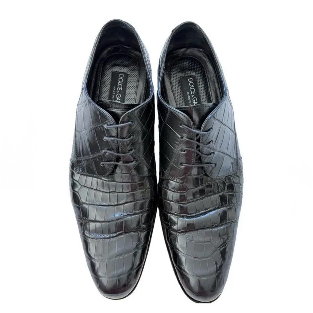 Dolce & Gabbana Crocodile Leather Dress Shoes